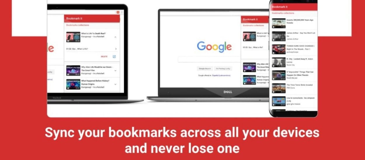 Bookmark It - świetny dodatek do Chrome, dzięki któremu dodasz zakładki w filmach na YouTube
