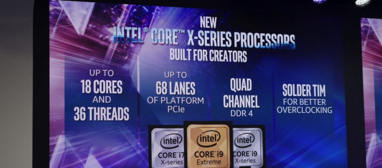 Intel prezentuje nowe procesory Core 9. generacji, od 8 do 18 rdzeni