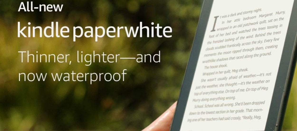 Jest nowy Kindle Paperwhite, wodoodporny i z dwa razy większą pamięcią