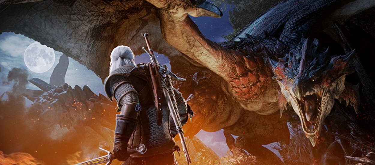 Wiedźmin Geralt znów wyrusza na łowy. Tym razem w grze Monster Hunter: World