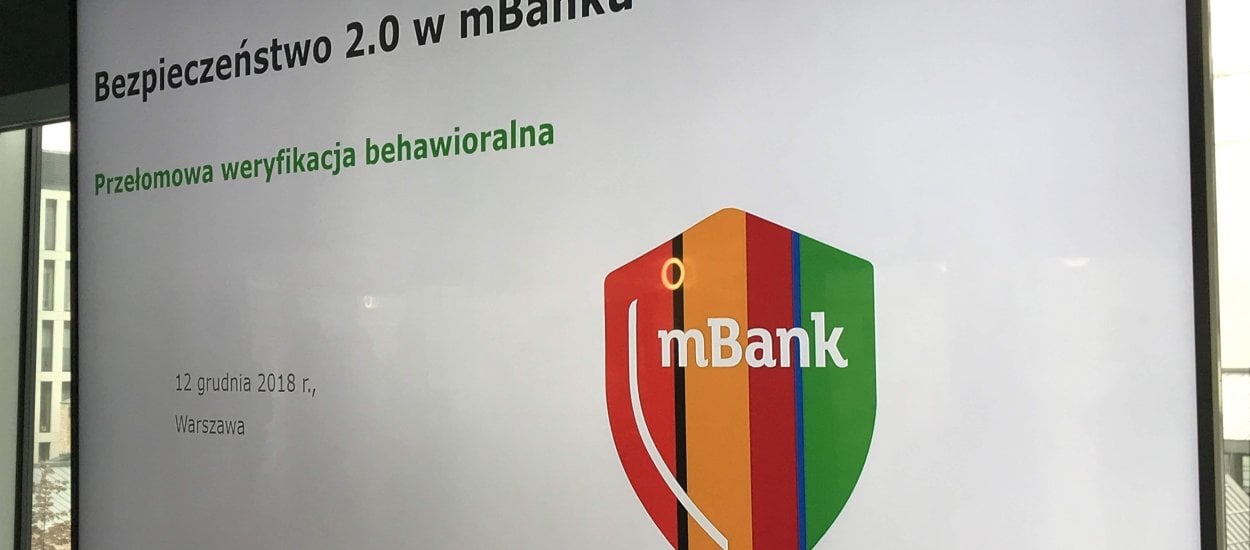 Rewolucja w bezpieczeństwie bankowania - mBank wprowadza biometrię behawioralną