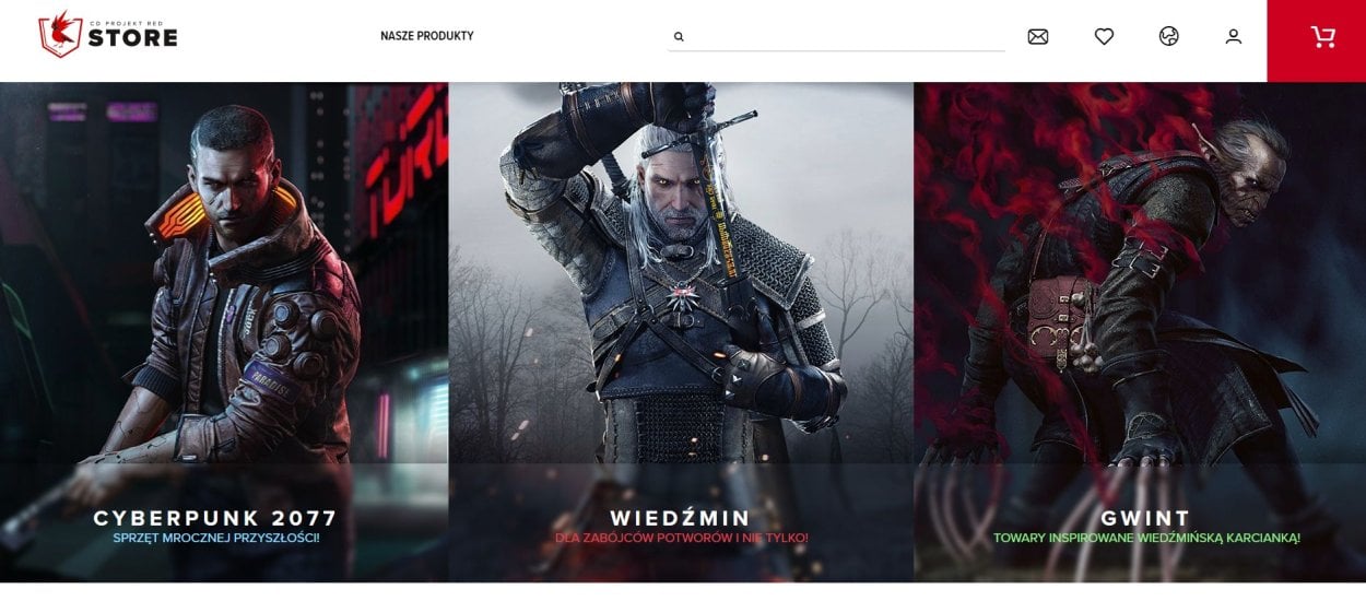 CD PROJEKT RED uruchomił sklep z akcesoriami z gier Wiedźmin, Gwint i Cyberpunk 2077