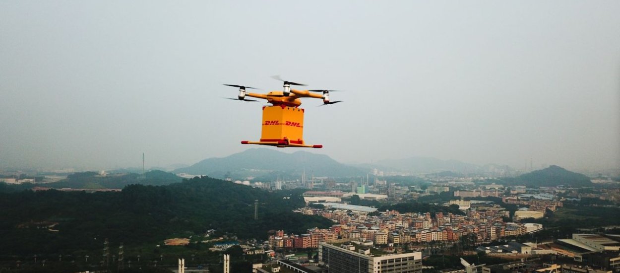 DHL Express wypuszcza pierwszego drona w regularną trasę dostaw swoich paczek