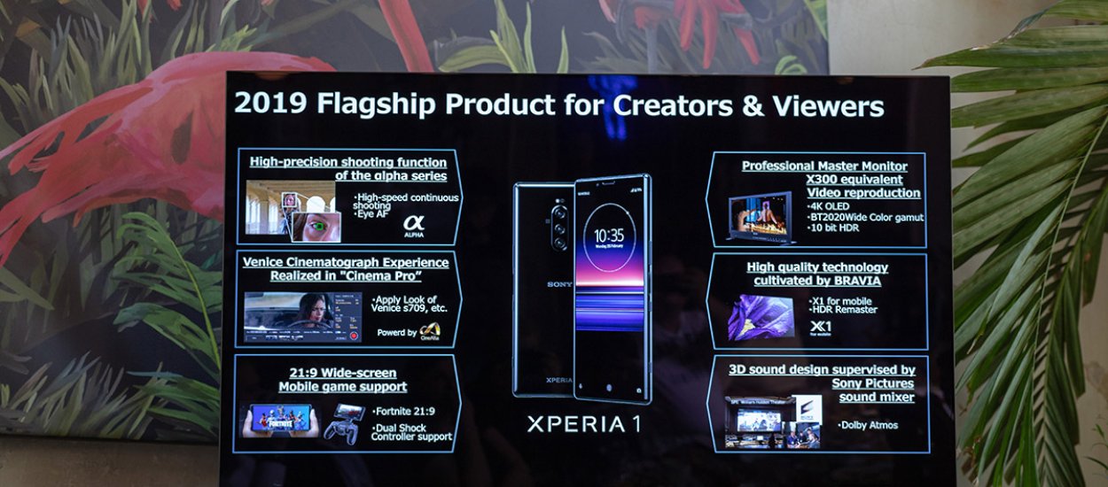 Xperia 1 oficjalnie w Polsce. Sony kusi przedsprzedażą ze słuchawkami za 1400 zł