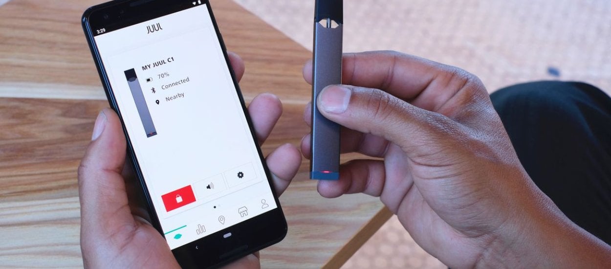 Ten elektroniczny papieros połączy się z aplikacją byś wiedział, ile palisz