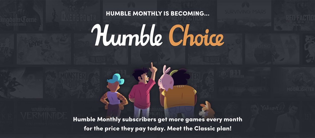 To koniec Humble Monthly, zastąpi go Humble Choice!