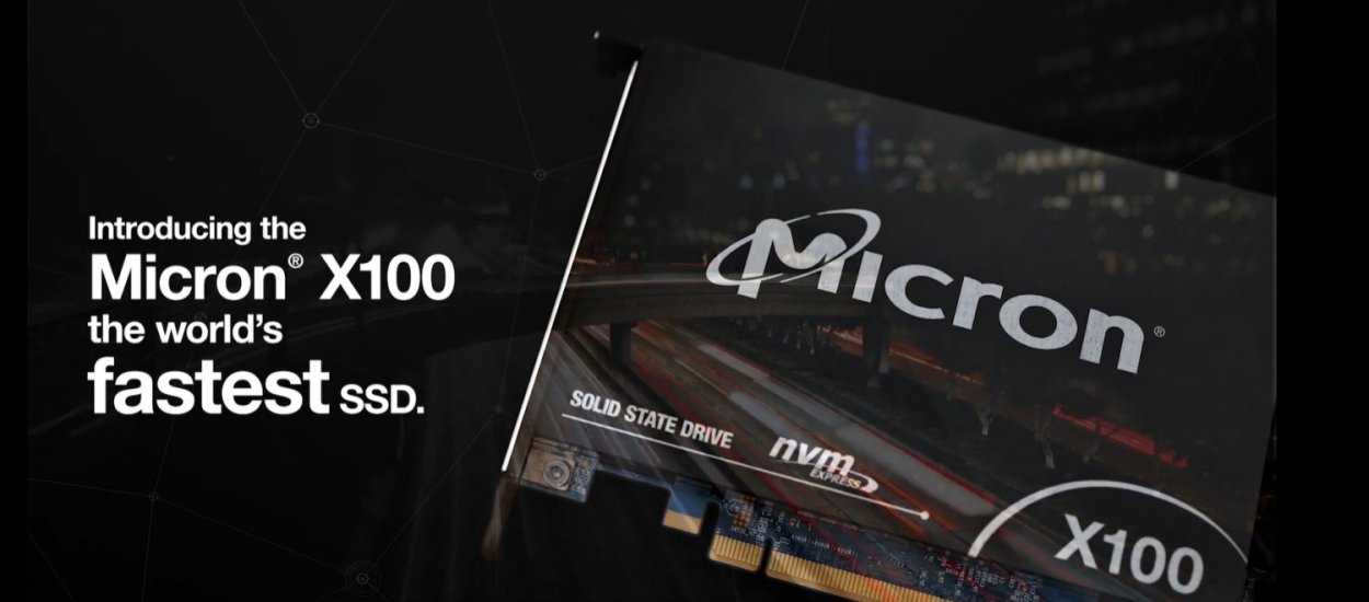 Micron X100 to najszybszy dysk SSD - 9 GB/s dzięki pamięciom 3D XPoint
