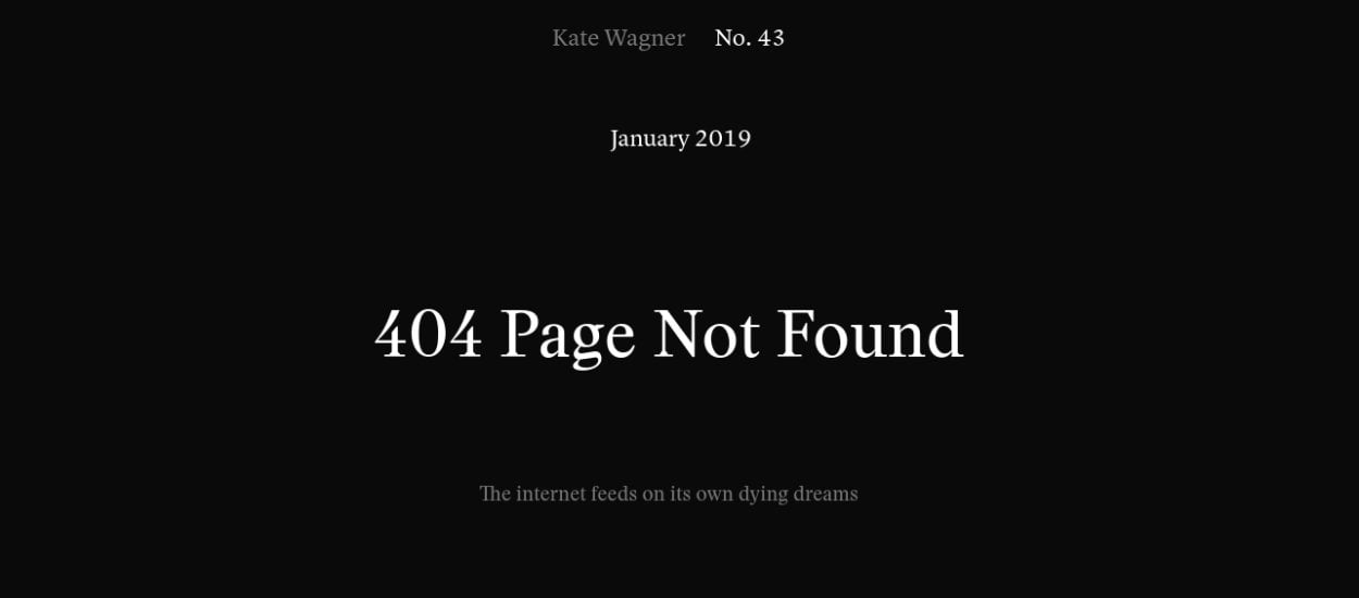 Trafiłem na stronę błędu 404, która zabrała mnie w podróż do czasów, kiedy Internet był jeszcze w naszych rękach