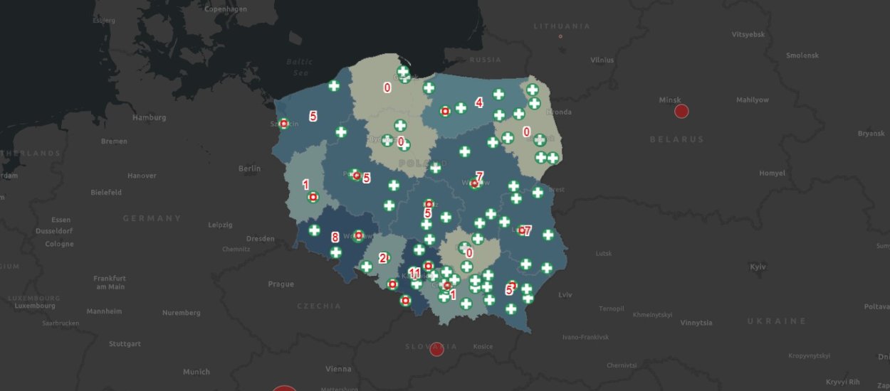 Mapa koronawirusa w Polsce - aktualizowany na żywo stan rozprzestrzeniania się wirusa w kraju