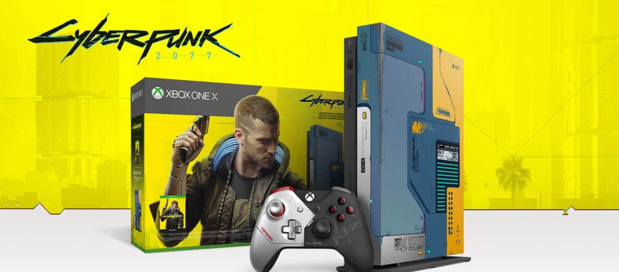 Tylko nieliczni kupią Xbox One X w pięknej (limitowanej) edycji Cyberpunk 2077