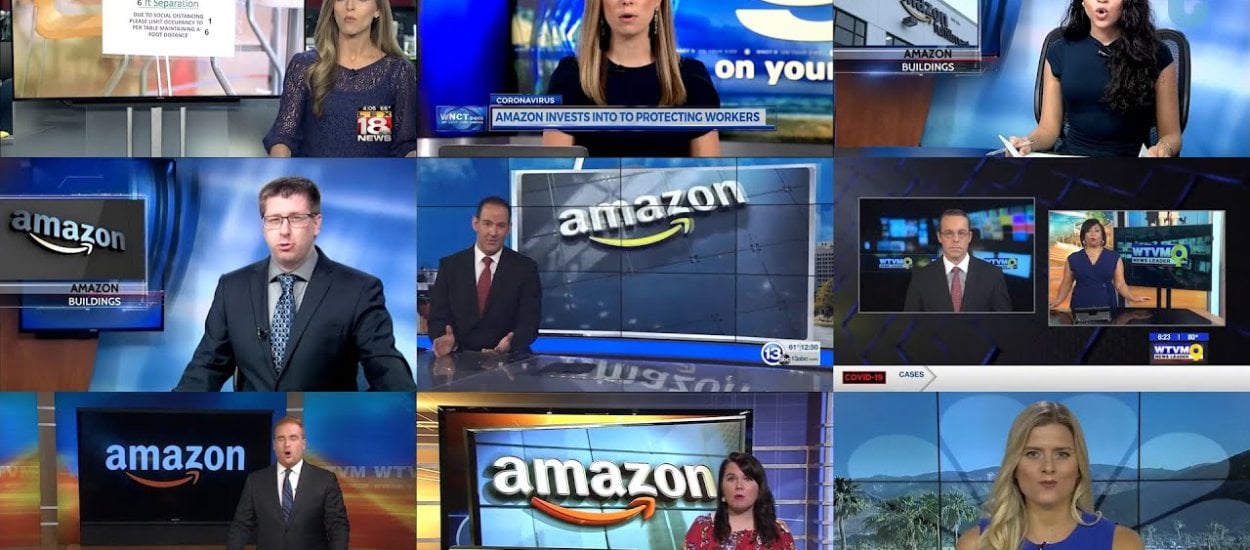 11 amerykańskich stacji wyemitowało propagandę Amazonu. Słowo w słowo