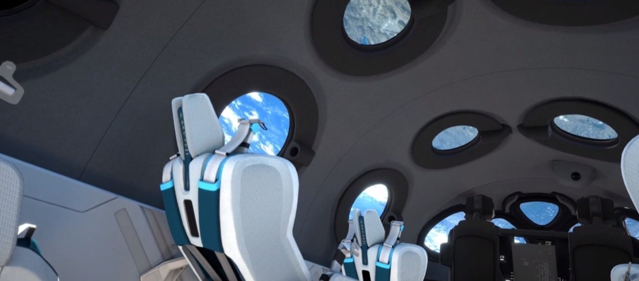 Virgin Galactic pokazało kabinę SpaceShip Two. Jeszcze 250 tys. dolarów i można podbijać kosmos...