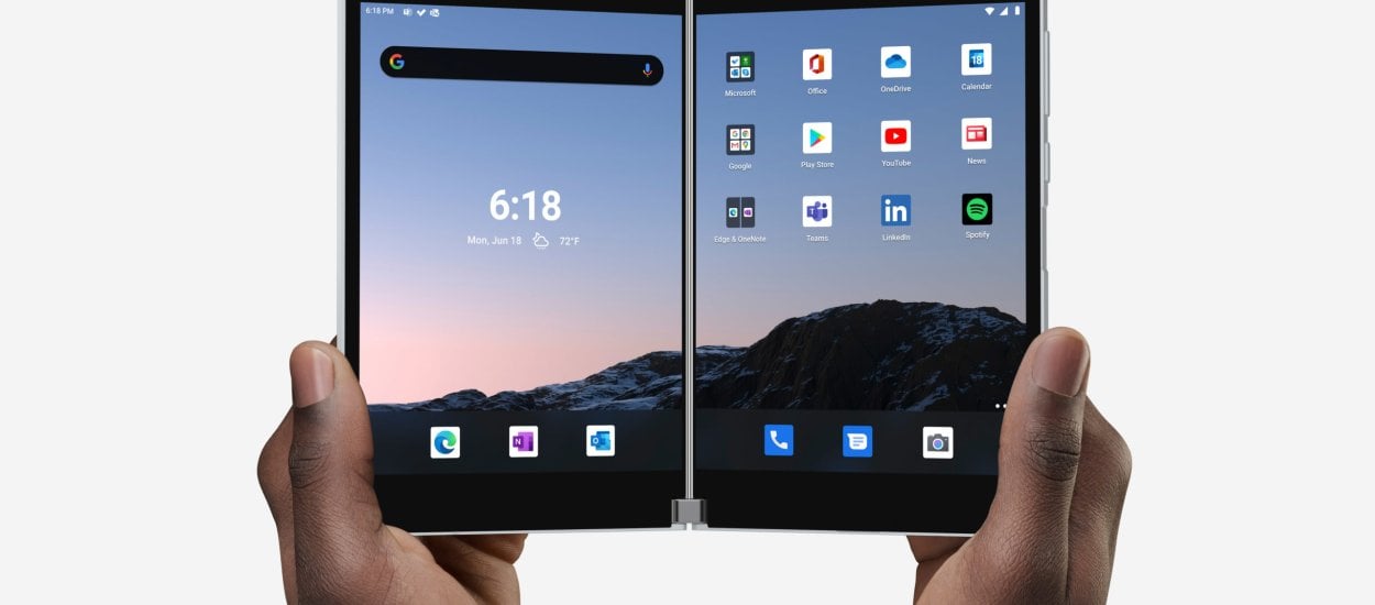 Microsoft Surface Duo już dostępny, 2 ekrany i Android za 1399 USD