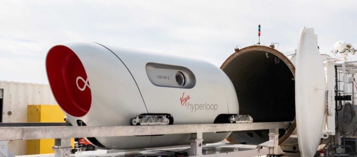 Pierwszy udany test Hyperloop od Richarda Bransona