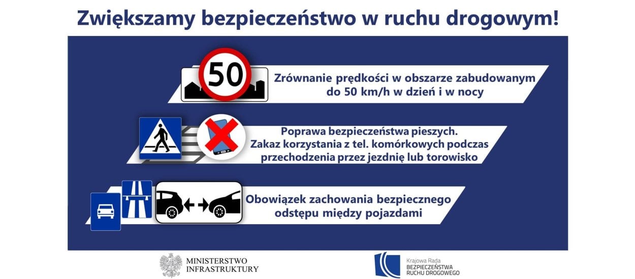 Od dzisiaj nowe przepisy ruchu drogowego, uważajcie na pieszych