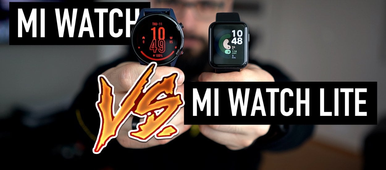 Xiaomi Mi Watch Lite kontra Mi Watch. Który smartwatch wybrać?