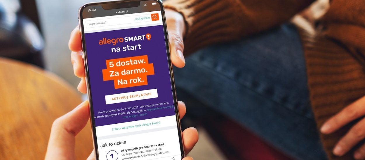 Allegro oferuje 5 darmowych dostaw - rusza promocja "Smart! na start"