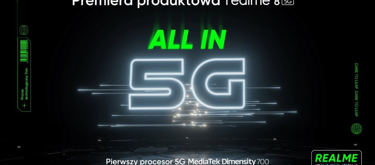 Oglądaj z nami polską premierę realme 8 5G