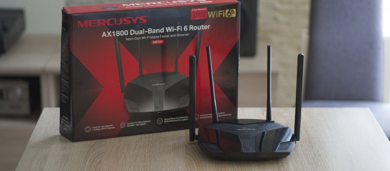 WiFi 6 tanio kupię! Test routera Mercusys MR70X