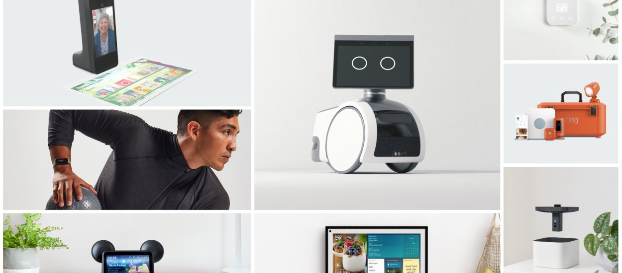 Amazon puścił wodze fantazji! Jeżdżący robot i kamera domowa na dronie