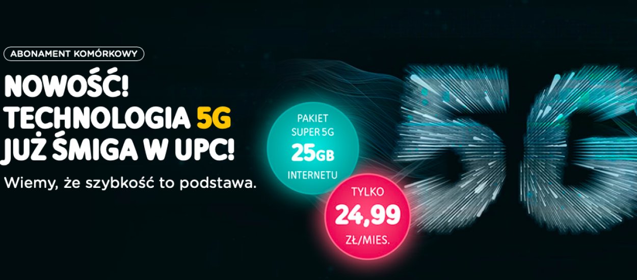 Abonament 5G ze smartfonem 5G w UPC. Porównanie kosztów z telekomami