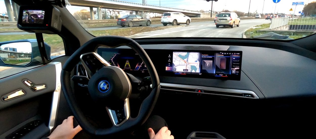 BMW iX autonomiczna jazda w korkach i na autostradzie