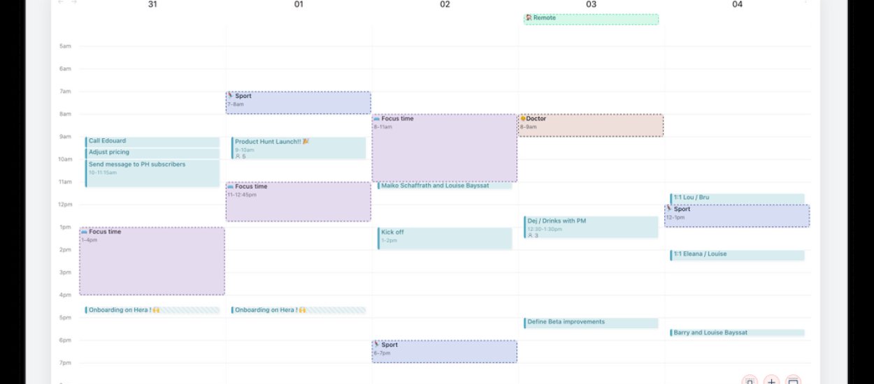 Hera - inteligentny Kalendarz Google na sterydach