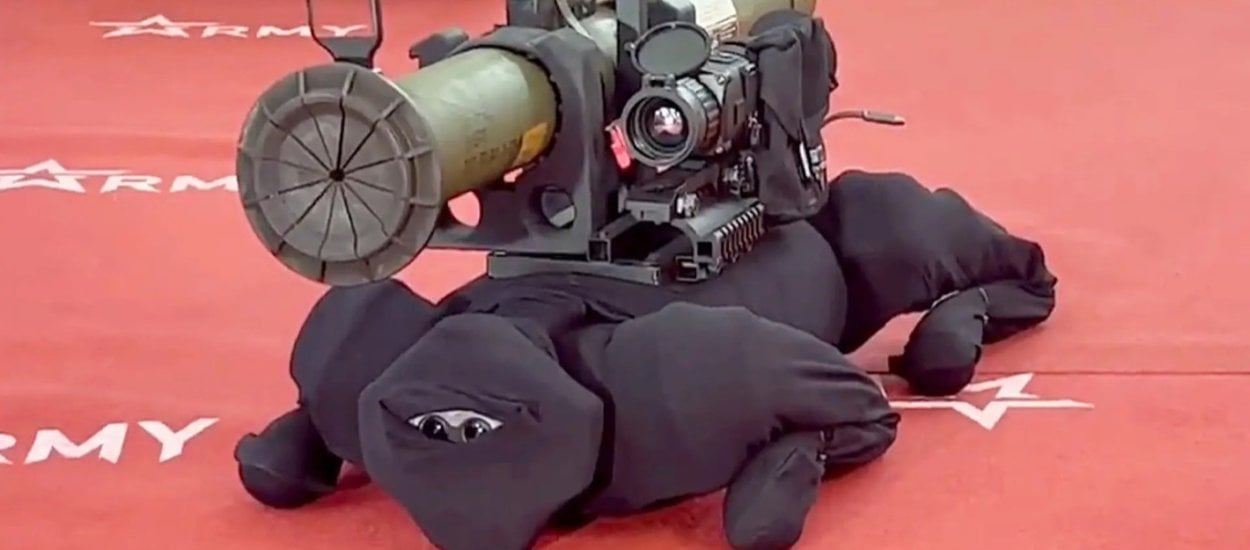 Robo-pies z AliExpress, „pończochy” i stary granatnik. Rosja? Tak, Rosja