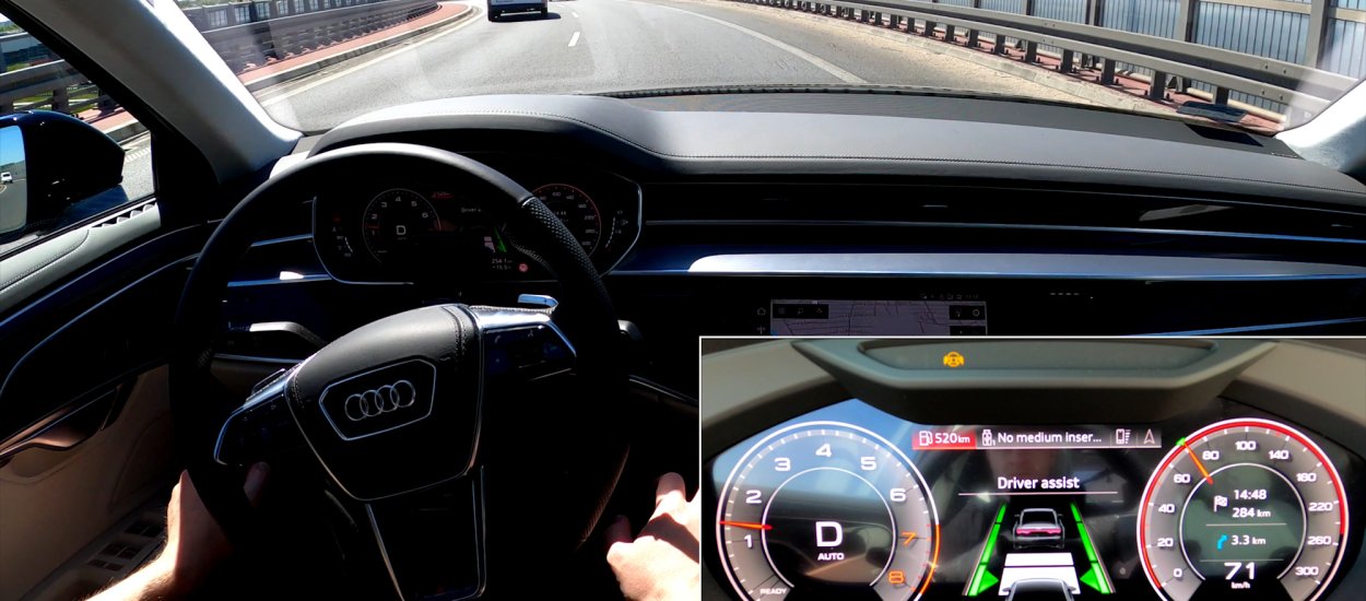 Audi A8: adaptacyjny asystent jazdy półautonomicznej w miejskich korkach i na autostradzie. Test