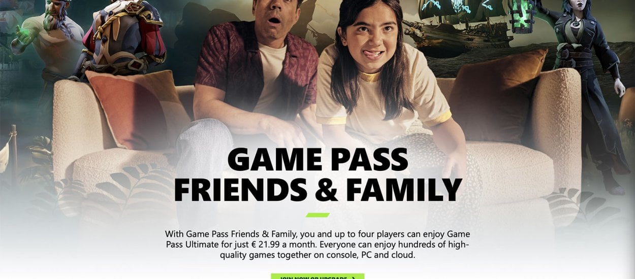 Xbox Game Pass dla rodziny i przyjaciół już oficjalnie. Poznaliśmy też ceny usługi