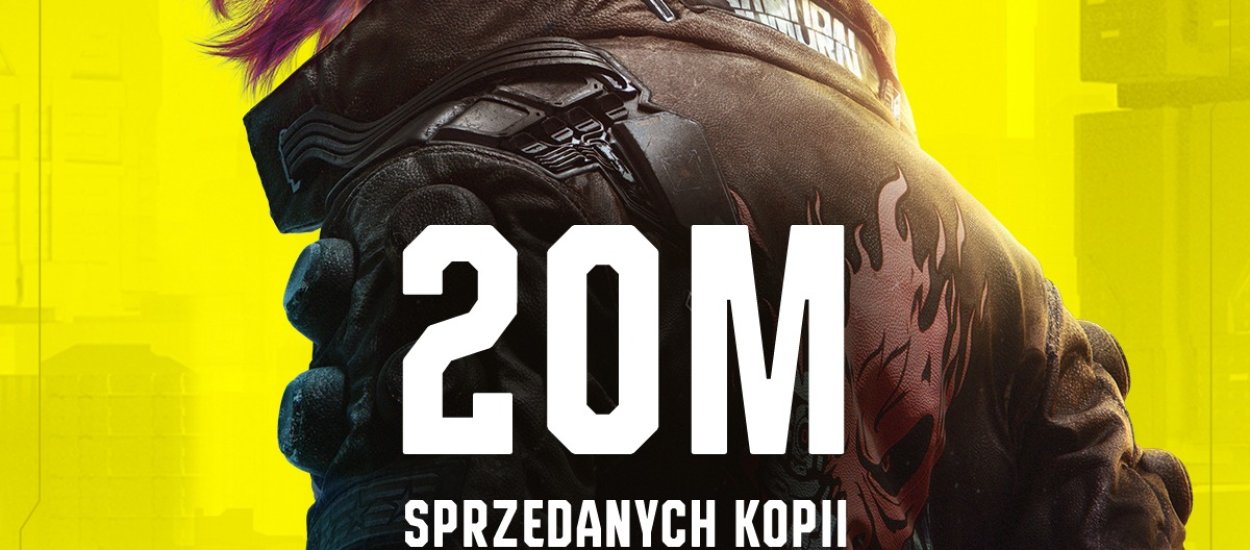 Cyberpunk 2077 przekroczył 20 mln sprzedanych egzemplarzy