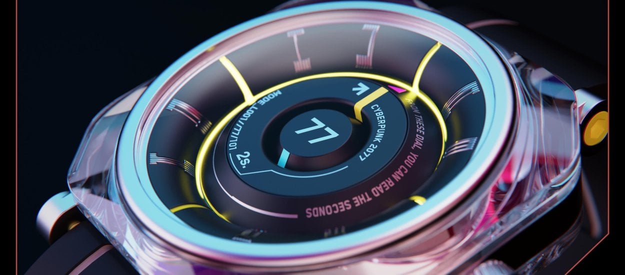 Przepiękny zegarek inspirowany Cyberpunk 2077. Każdy miłośnik gry założyłby go z przyjemnością