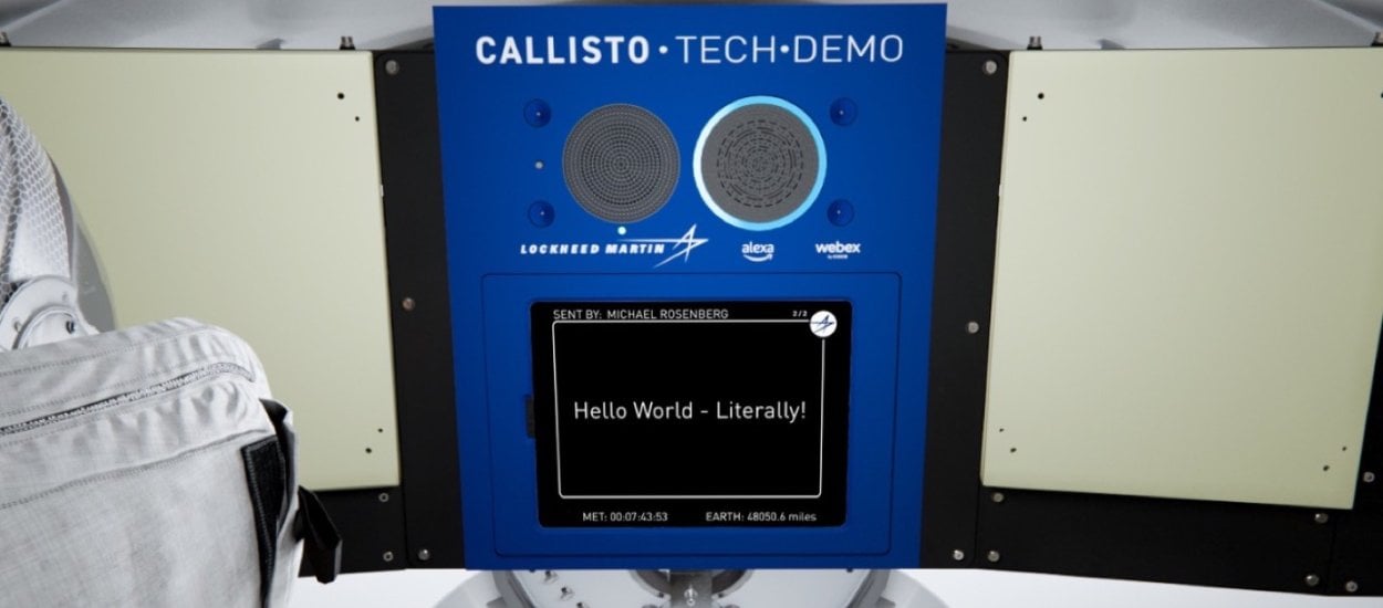 Callisto, czyli Webex i Amazon Alexa 80 km od powierzchni Księżyca