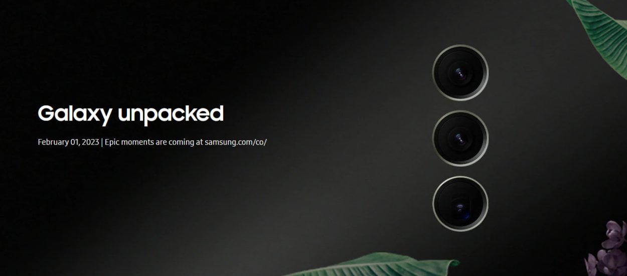 Samsung zdradził datę premiery Galaxy S23 na swojej stronie internetowej