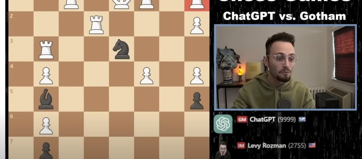 Chat GPT oszukuje w szachach w sposób przepięknie absurdalny