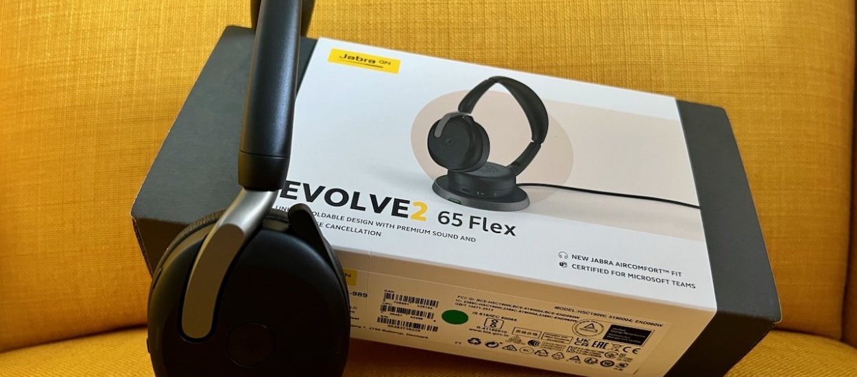 Jabra Evolve2 65 Flex – recenzja słuchawek do pracy hybrydowej