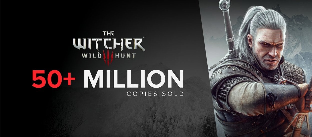 Wiedźmin 3 przebił 50 milionów sprzedanych kopii, CD Projekt świętuje