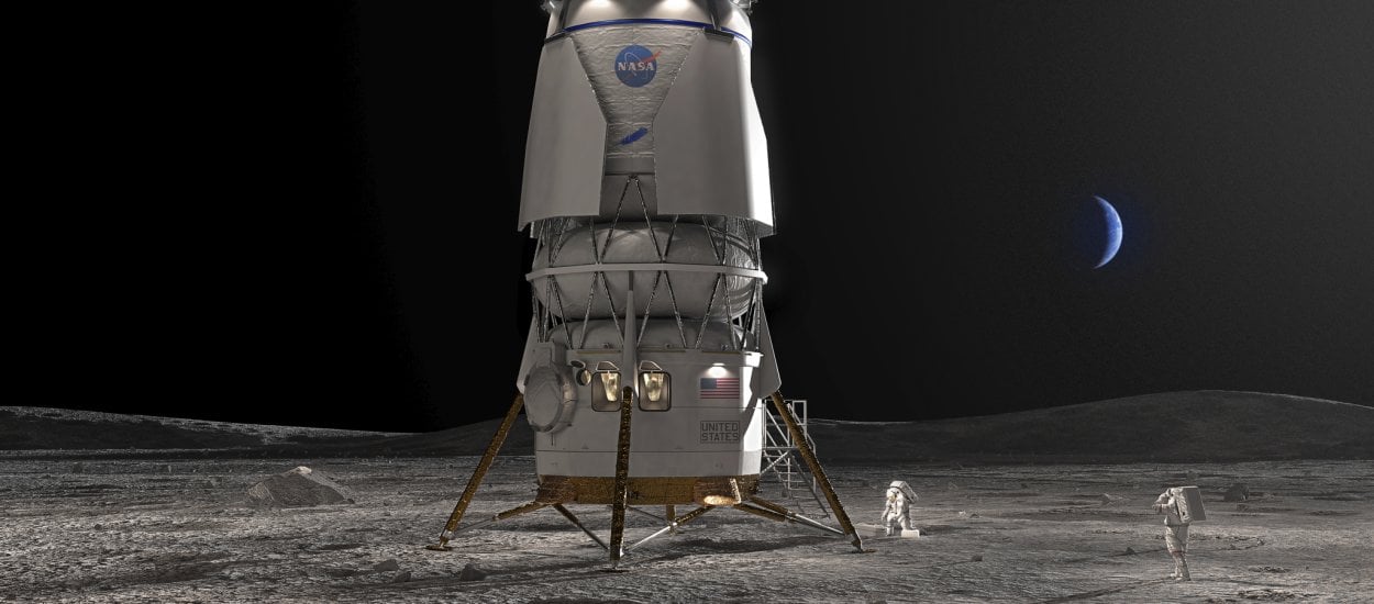 Bezos dopiął swego, też zbuduje lądownik księżycowy dla NASA