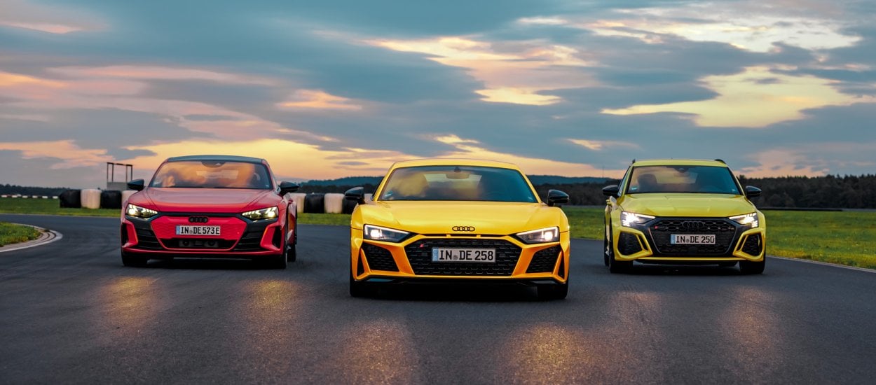 Audi R8 V10, RS3 i RS e-tron GT na torze wyścigowym czyli Audi driving experience 2023