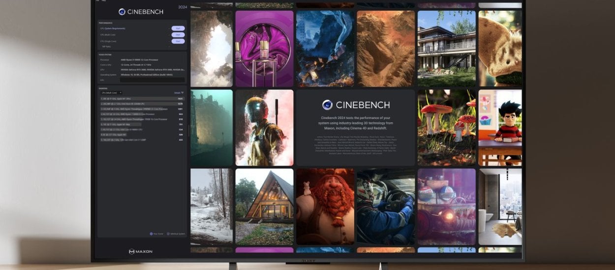 Cinebench 2024 przetestuje CPU i GPU, również na macOS i z ARM