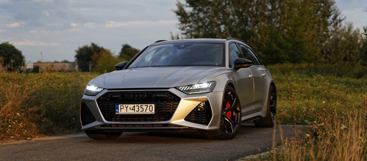 Audi RS 6 Performance: 630 KM i 3,4 s do 100 km/h w rodzinnym(?) kombi. Test