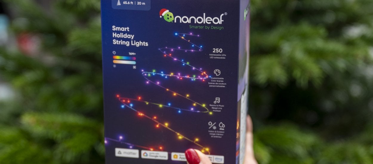 Nanoleaf Smart Holiday String Lights - pierwszy raz aktualizowałem lampki choinkowe