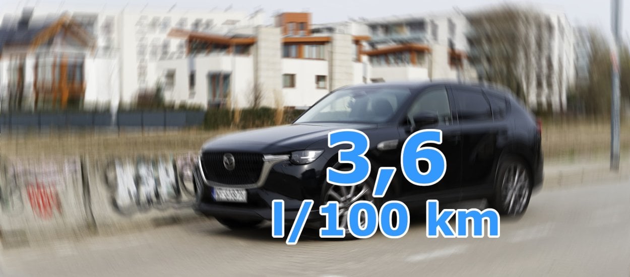 3,6 l/100 km w Mazda CX-60 3.3l Skyactiv Diesel MHEV. Zużycie paliwa – test