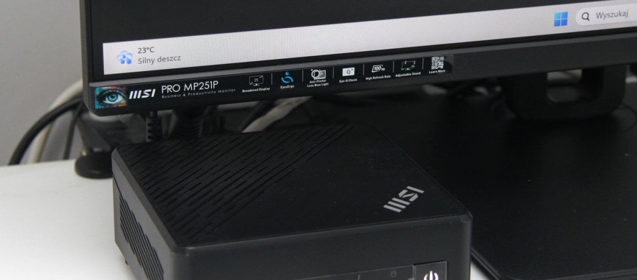 MSI Cubi - Mikrokomputer z uniwersalnym monitorem