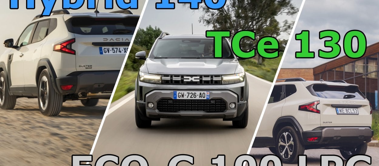 Który silnik do Dacii Duster? Gaz (Eco-G 100), hybryda 140 czy może benzyna z Mild Hybrid (TCe 130)? Zużycie paliwa – test i porównanie