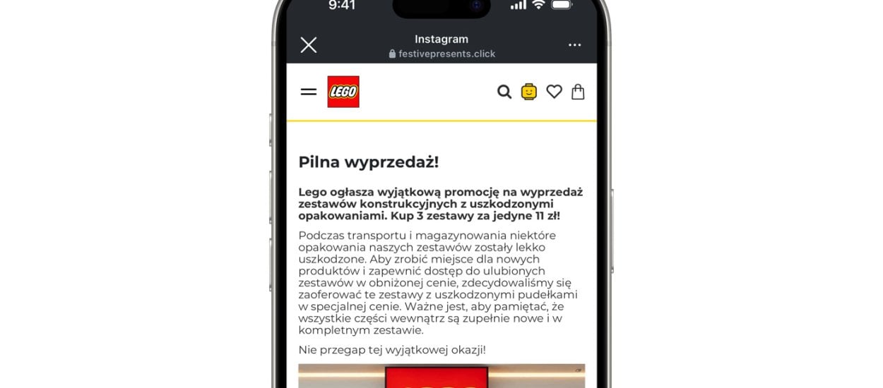 LEGO za 11 zł? Nie daj się nabrać na takie reklamy