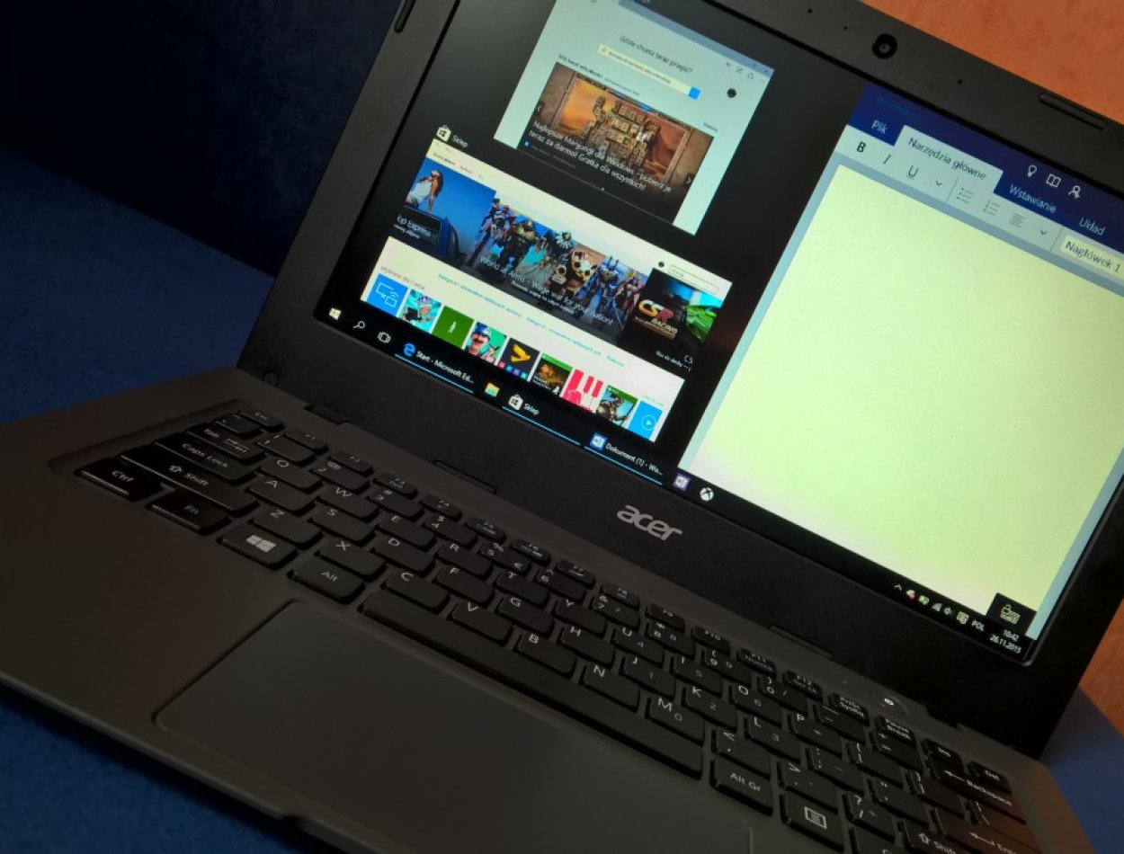 Pierwszy w Polsce test Cloudbooka z Windows 10 - recenzja Acer Aspire One AO1-131