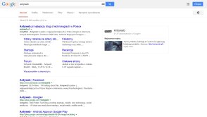 Nowa strona wyników wyszukiwania w Google(?)