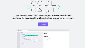 Codecast to przeglądarkowy edytor z podglądem na żywo. Idealny do nauki HTML i CSS