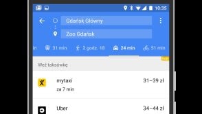 Równowaga zachowana - w Google Maps oprócz Ubera zamówimy również kurs z MyTaxi